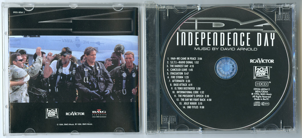 INDEPENDENCE DAY Original CD Soundtrack (Inside) 