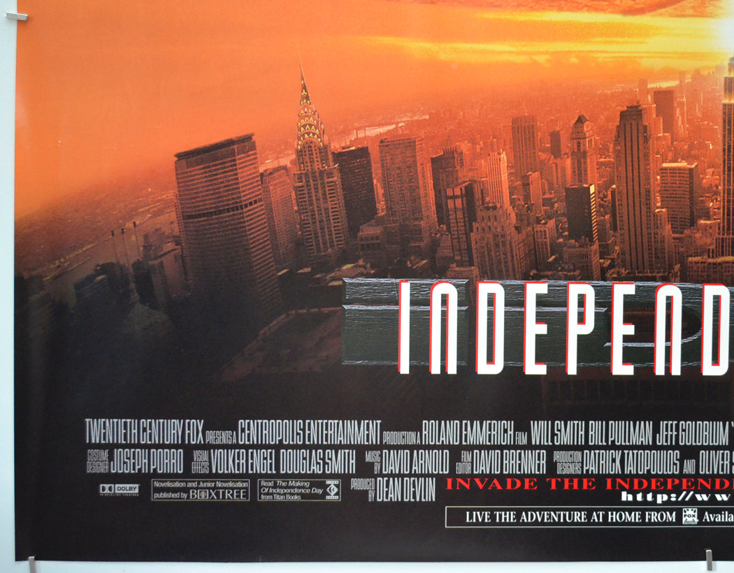 INDEPENDENCE DAY (Bottom Left) Cinema Quad Movie Poster 