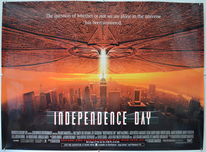 Independence Day Original Quad Poster - Film Poster - Movie Poster  