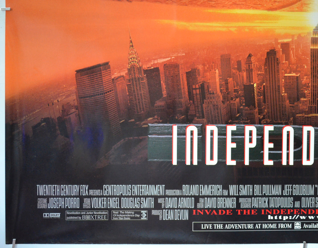 INDEPENDENCE DAY (Bottom Left) Cinema Quad Movie Poster 