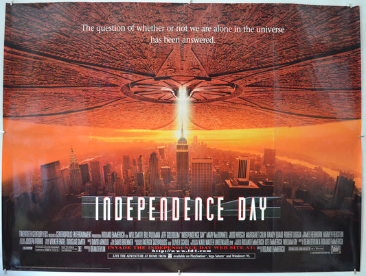 Independence Day Original Quad Poster - Film Poster - Movie Poster  