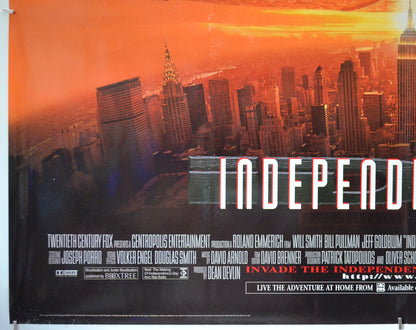 INDEPENDENCE DAY (Bottom Left) Cinema Quad Movie Poster 