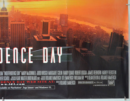 INDEPENDENCE DAY (Bottom Right) Cinema Quad Movie Poster 