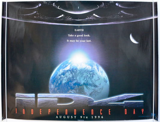 Independence Day  (Teaser / Advance Version 1)   Original British Quad Poster - Film Poster - Movie Poster 