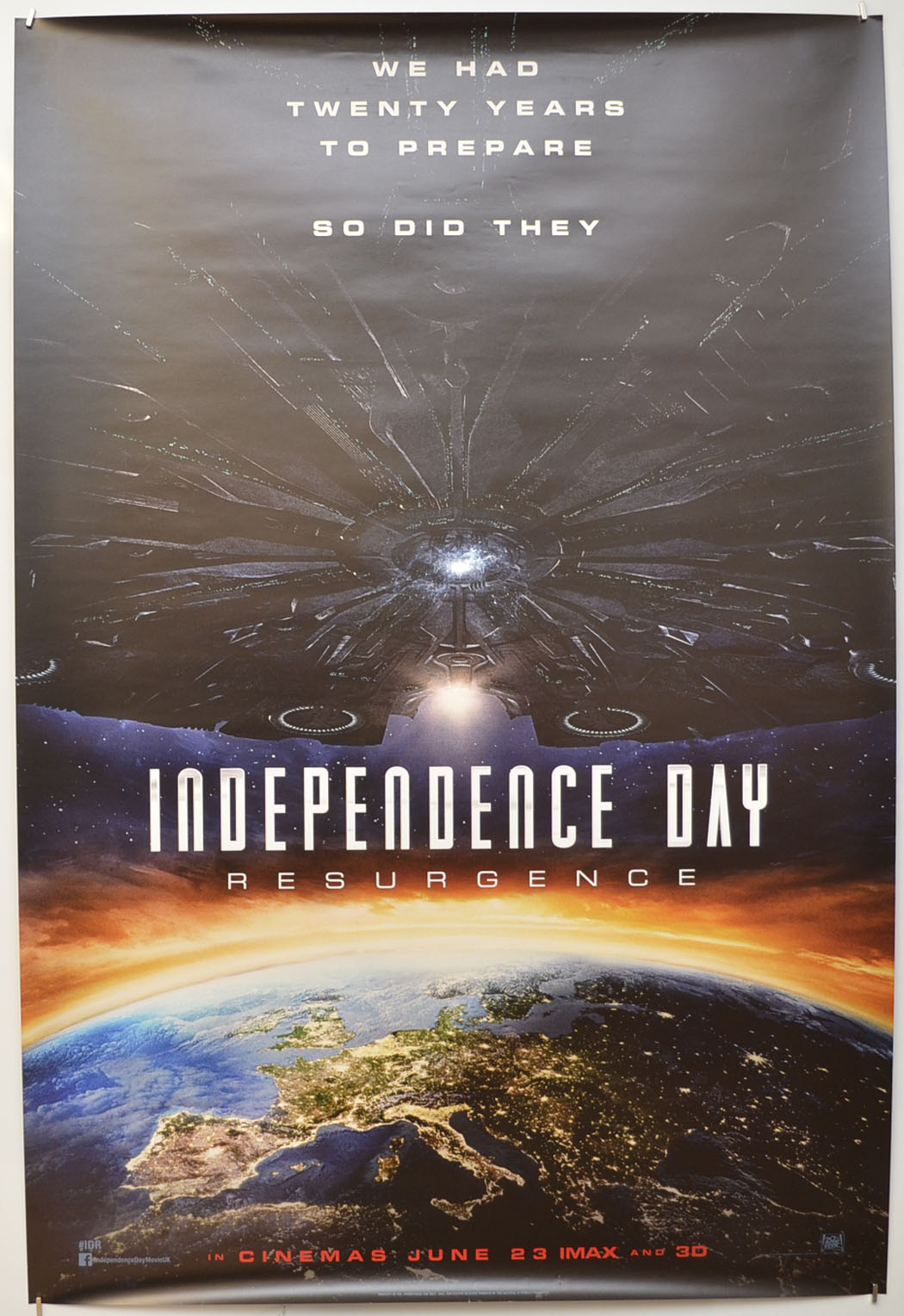 Independence Day: Resurgence (Teaser / Advance Version)  Original One Sheet Poster - Film Poster - Movie Poster