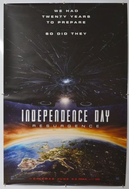 Independence Day: Resurgence (Teaser / Advance Version)  Original One Sheet Poster - Film Poster - Movie Poster 