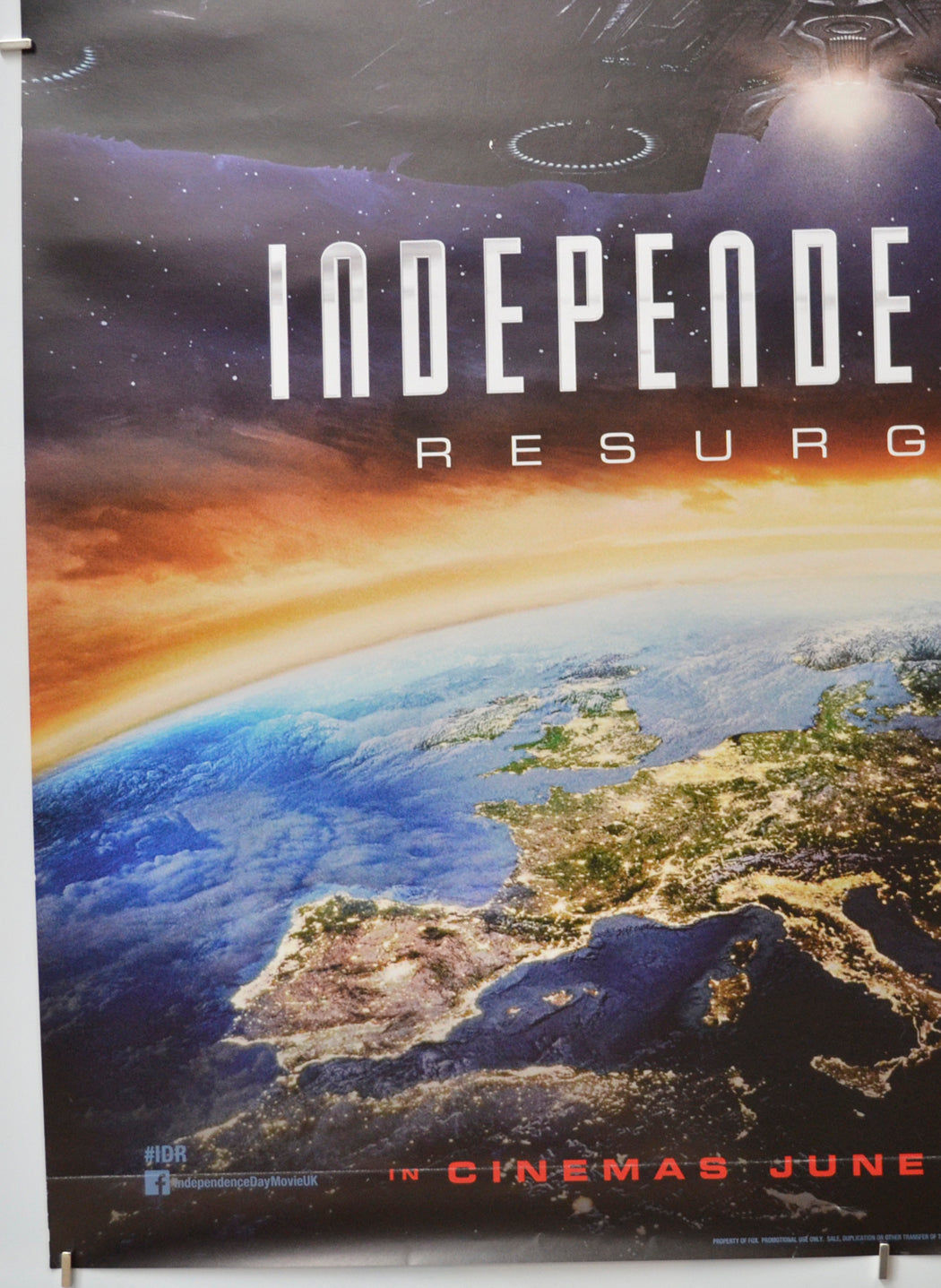 INDEPENDENCE DAY: RESURGENCE (Bottom Left) Cinema One Sheet Movie Poster 