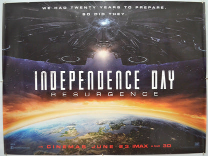 Independence Day: Resurgence (Teaser / Advance Version) Original Quad Poster - Film Poster - Movie Poster