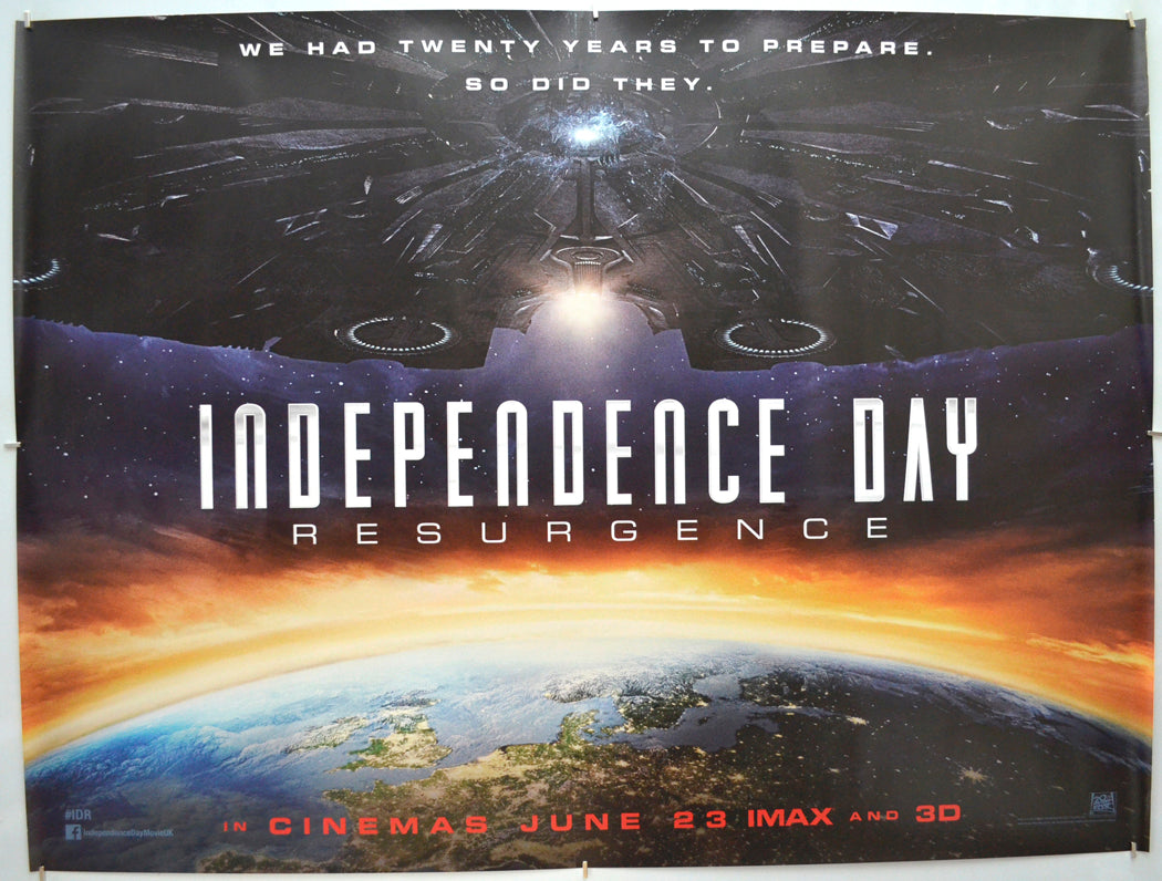 Independence Day: Resurgence (Teaser / Advance Version) Original Quad Poster - Film Poster - Movie Poster