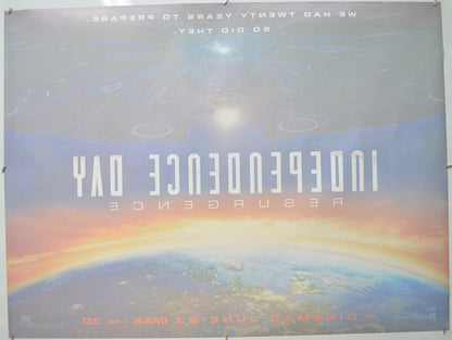 INDEPENDENCE DAY: RESURGENCE (Back) Cinema Quad Movie Poster 