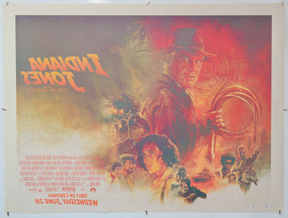 Indiana Jones And The Dial Of Destiny (Back) Cinema Quad Movie Poster 