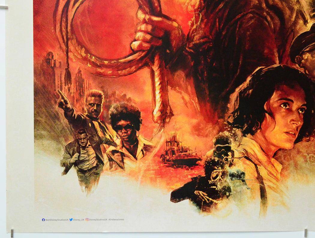 Indiana Jones And The Dial Of Destiny (Bottom Left) Cinema Quad Movie Poster 