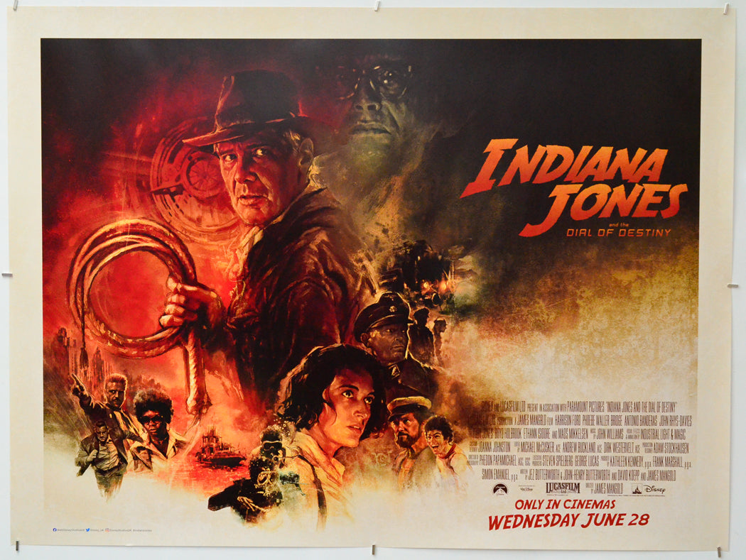 Indiana Jones And The Dial Of Destiny - Original Quad Poster - Film Poster - Movie Poster