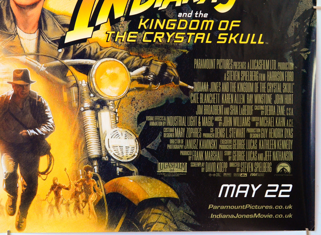 Indiana Jones And The Kingdom Of The Crystal Skull (Bottom Right) Cinema Quad Movie Poster 