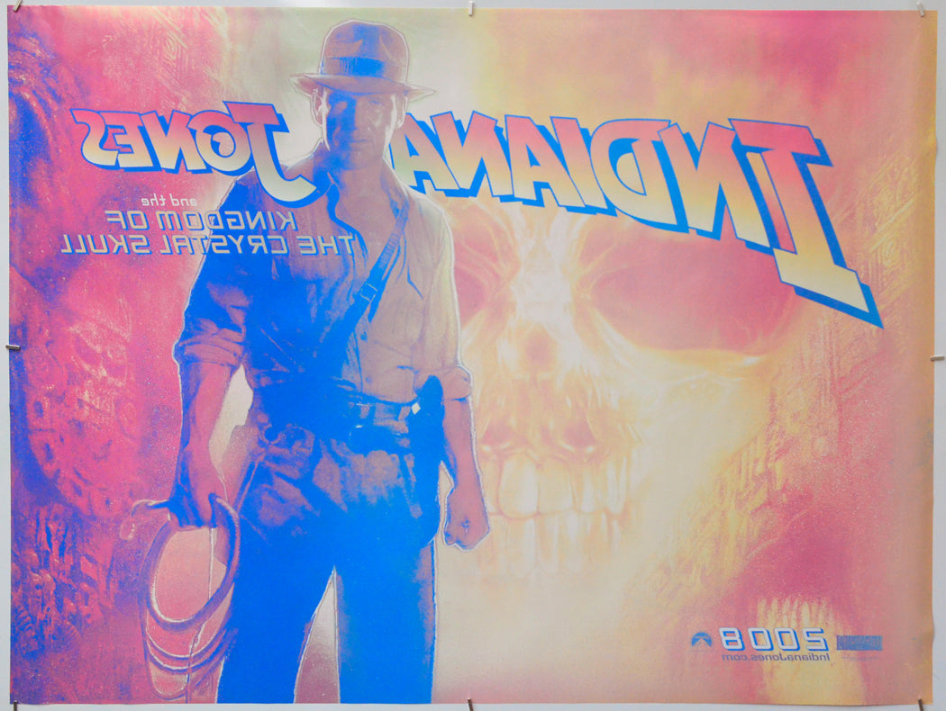 Indiana Jones And The Kingdom Of The Crystal Skull (Back) Cinema Quad Movie Poster 