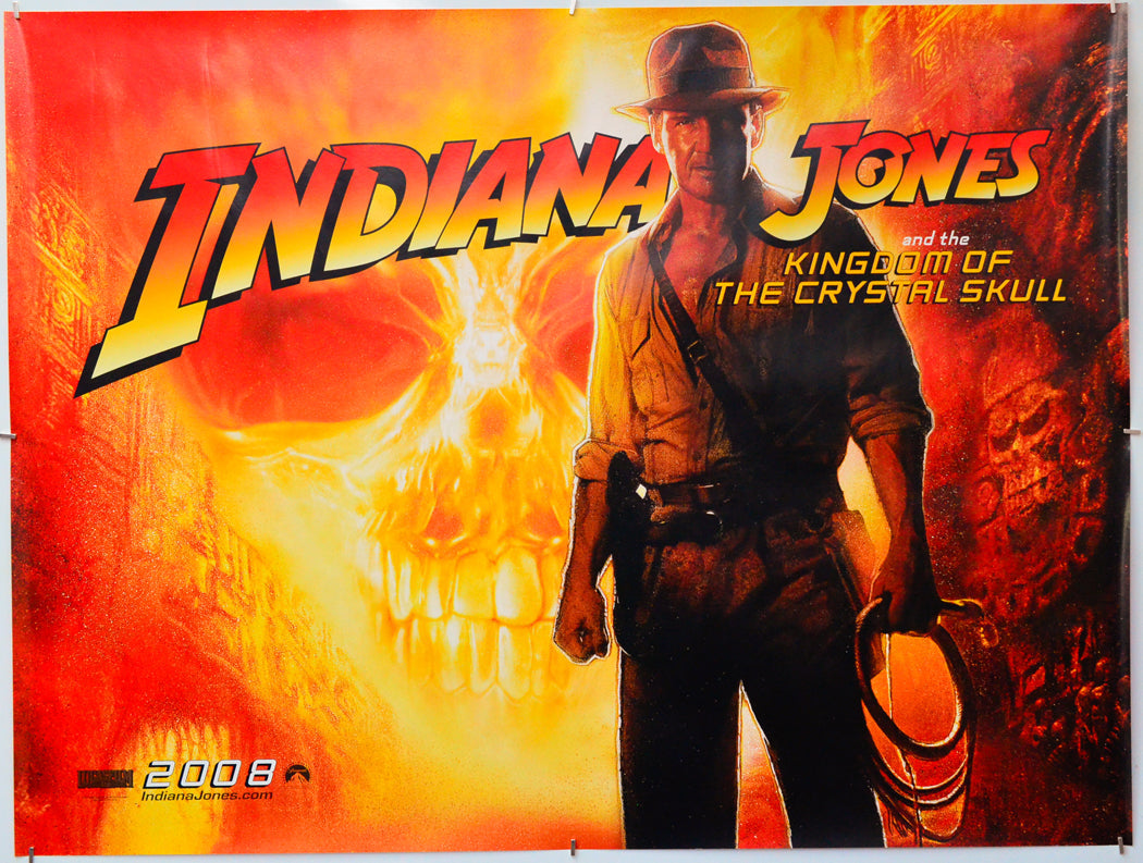 Indiana Jones And The Kingdom Of The Crystal Skull - Original Quad Poster - Film Poster - Movie Poster