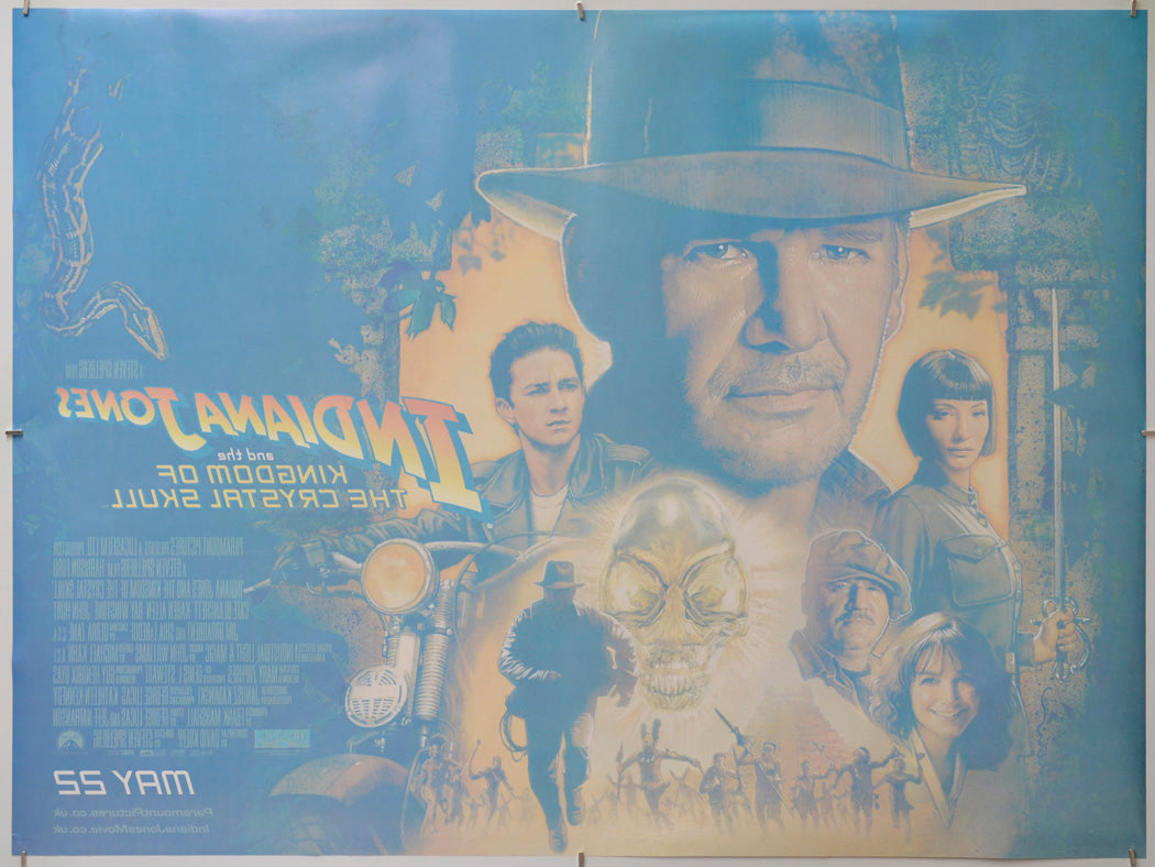 Indiana Jones And The Kingdom Of The Crystal Skull (Back) Cinema Quad Movie Poster 