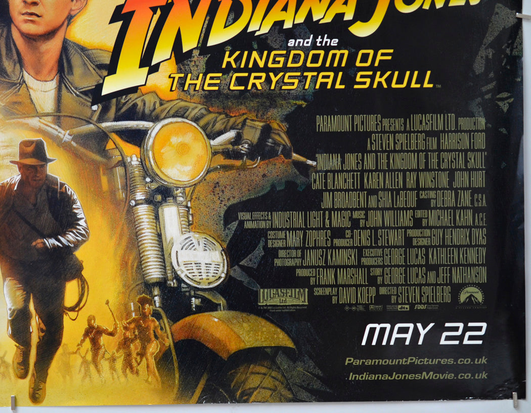 Indiana Jones And The Kingdom Of The Crystal Skull (Bottom Right) Cinema Quad Movie Poster 