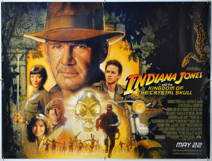 Indiana Jones And The Kingdom Of The Crystal Skull - Original Quad Poster - Film Poster - Movie Poster