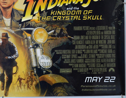 Indiana Jones And The Kingdom Of The Crystal Skull (Bottom Right) Cinema Quad Movie Poster 