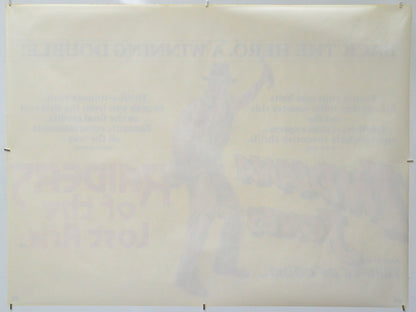 Indiana Jones And The Temple Of Doom / Raiders Of The Lost Ark (Back) Cinema Quad Movie Poster 