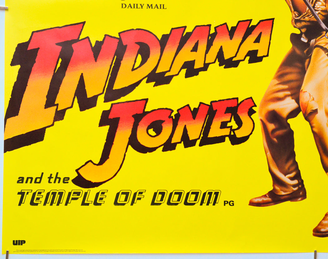 Indiana Jones And The Temple Of Doom / Raiders Of The Lost Ark (Bottom Left) Cinema Quad Movie Poster 