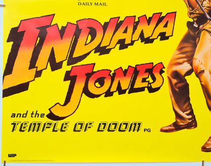Indiana Jones And The Temple Of Doom / Raiders Of The Lost Ark (Bottom Left) Cinema Quad Movie Poster 