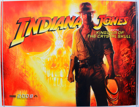 Indiana Jones And The Kingdom Of The Crystal Skull  Original British Quad Poster - Film Poster - Movie Poster 