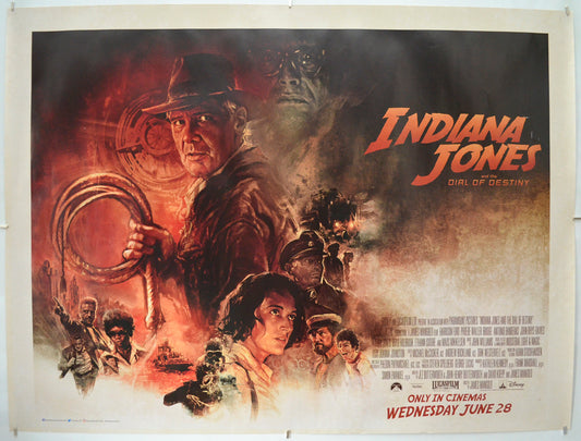 Indiana Jones And The Dial Of Destiny Original Quad Poster - Film Poster - Movie Poster