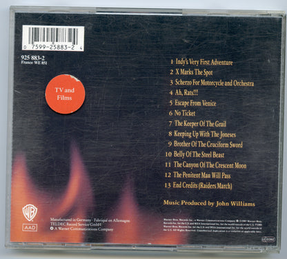 INDIANA JONES AND THE LAST CRUSADE Original CD Soundtrack (back) 