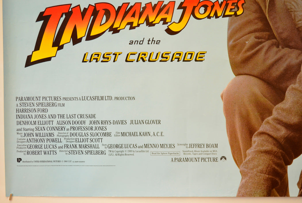 INDIANA JONES AND THE LAST CRUSADE (Bottom Left) Cinema Quad Movie Poster 