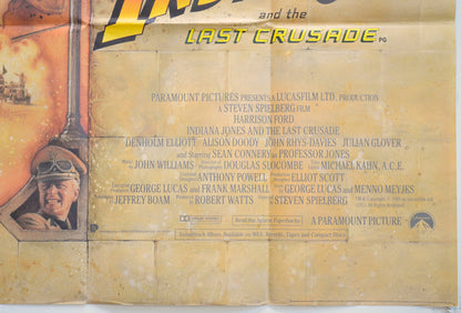 INDIANA JONES AND THE LAST CRUSADE (Bottom Right) Cinema Quad Movie Poster 