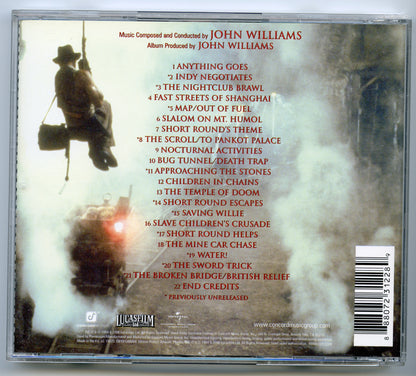 INDIANA JONES AND THE TEMPLE OF DOOM Original CD Soundtrack (back) 