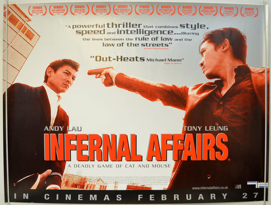 Infernal Affairs  (a.k.a. Mou gaan dou)   Original Quad Poster - Film Poster - Movie Poster