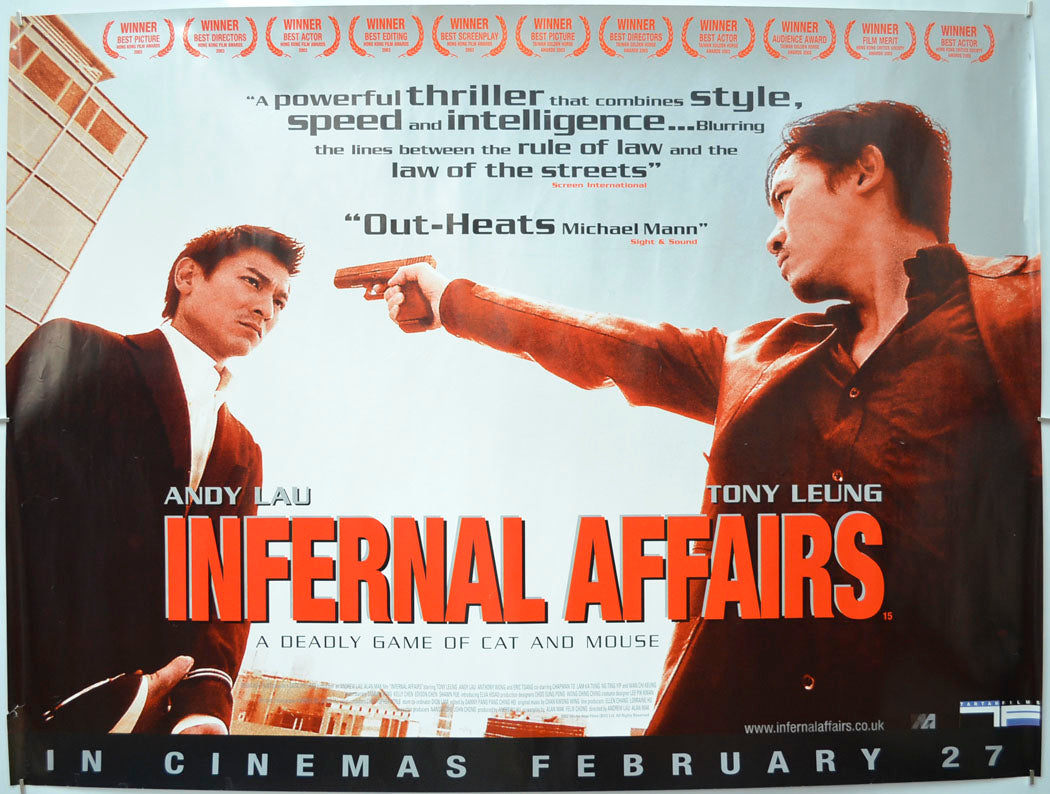 Infernal Affairs (a.k.a. Mou gaan dou) Original Quad Poster - Film Poster - Movie Poster