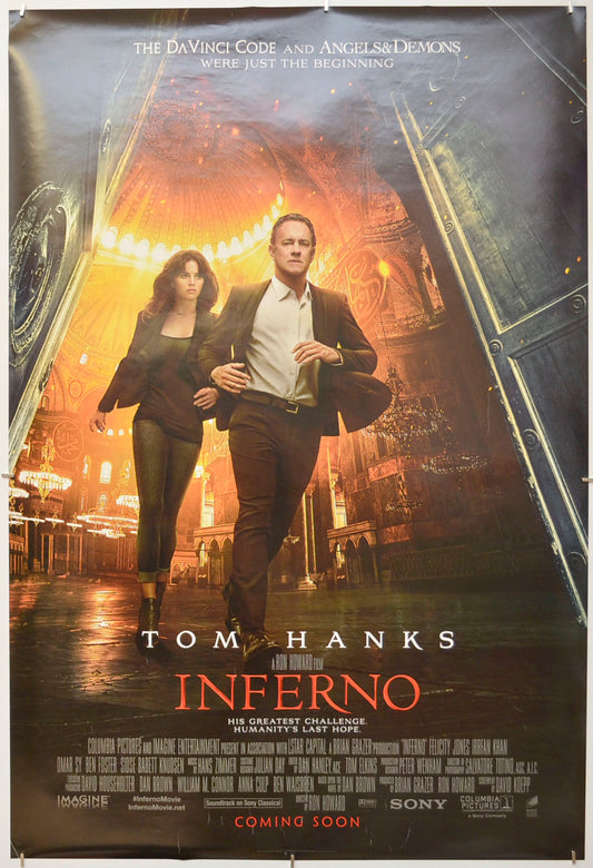 Inferno Original One Sheet Poster - Film Poster - Movie Poster