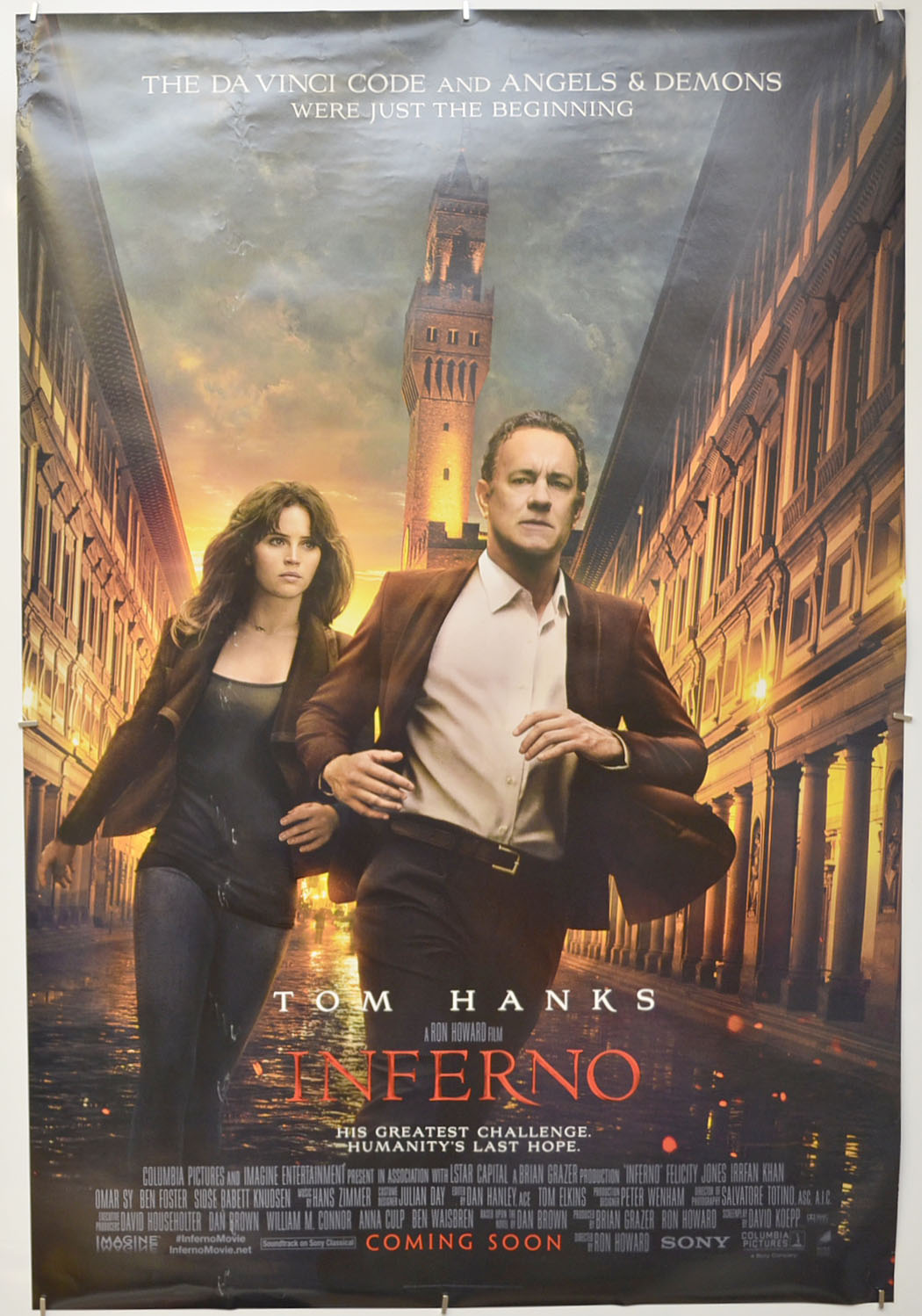 Inferno (Teaser / Advance Version) Original One Sheet Poster - Film Poster - Movie Poster