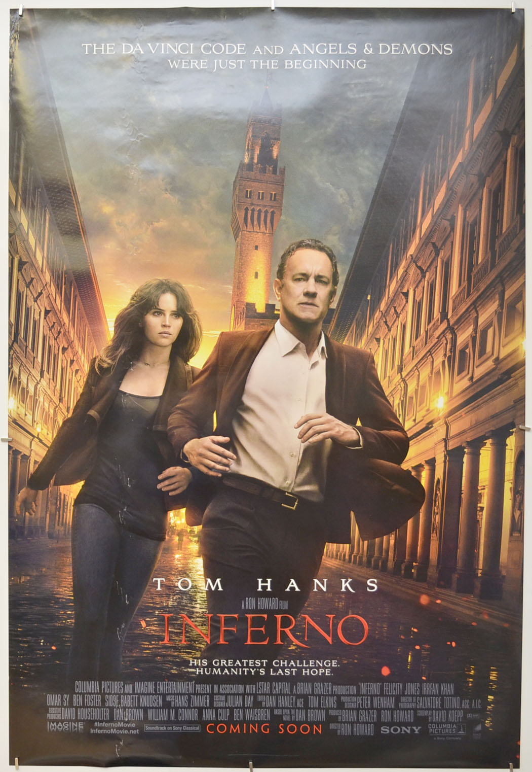 Inferno (Teaser / Advance Version) Original One Sheet Poster - Film Poster - Movie Poster