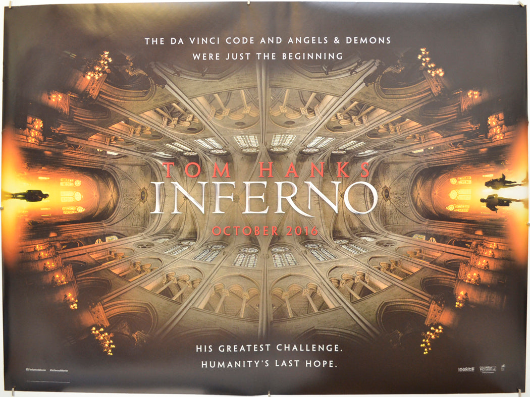 Inferno (Teaser / Advance Version) Original Quad Poster - Film Poster - Movie Poster