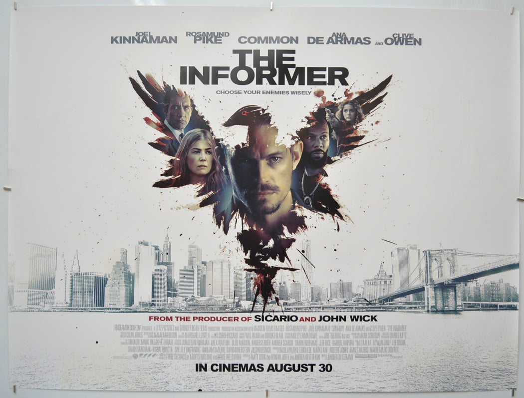 The Informer - Original Quad Poster - Film Poster - Movie Poster