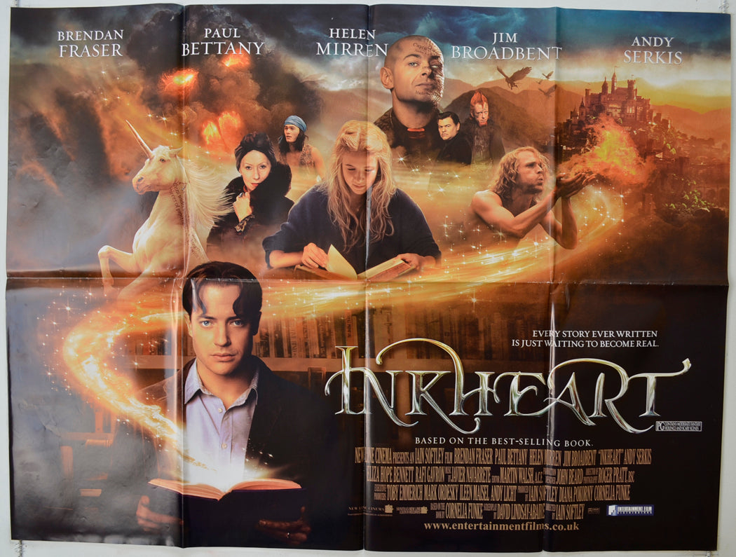 Inkheart   Original Quad Poster - Film Poster - Movie Poster 