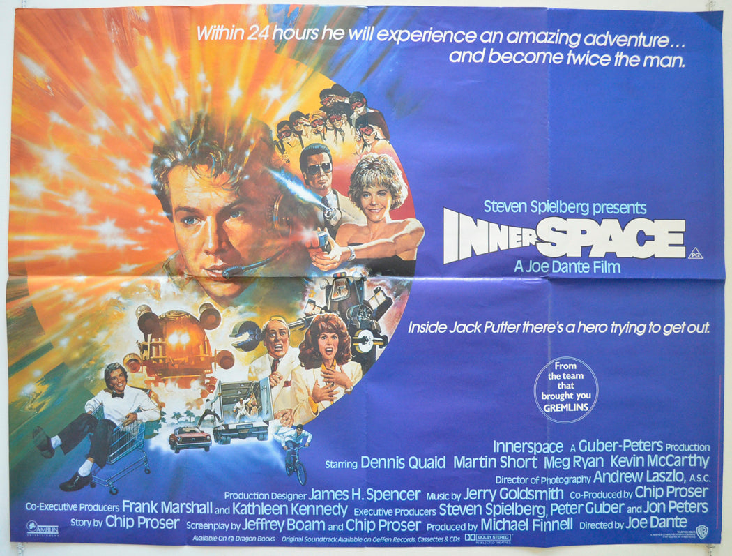 Innerspace  Original British Quad Poster - Film Poster - Movie Poster 