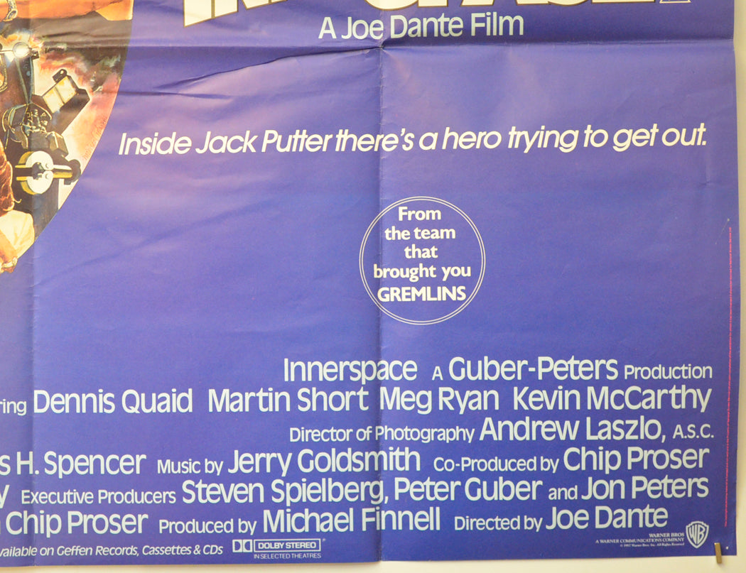 INNERSPACE (Bottom Right) Cinema Quad Movie Poster 