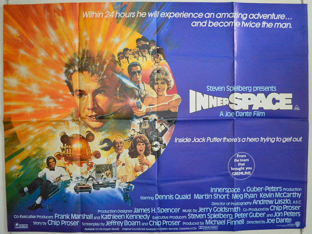 Innerspace Original British Quad Poster - Film Poster - Movie Poster 