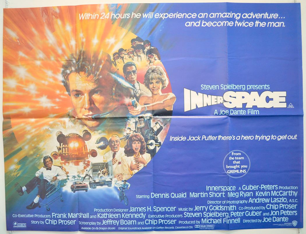 Innerspace Original Quad Poster - Film Poster - Movie Poster  