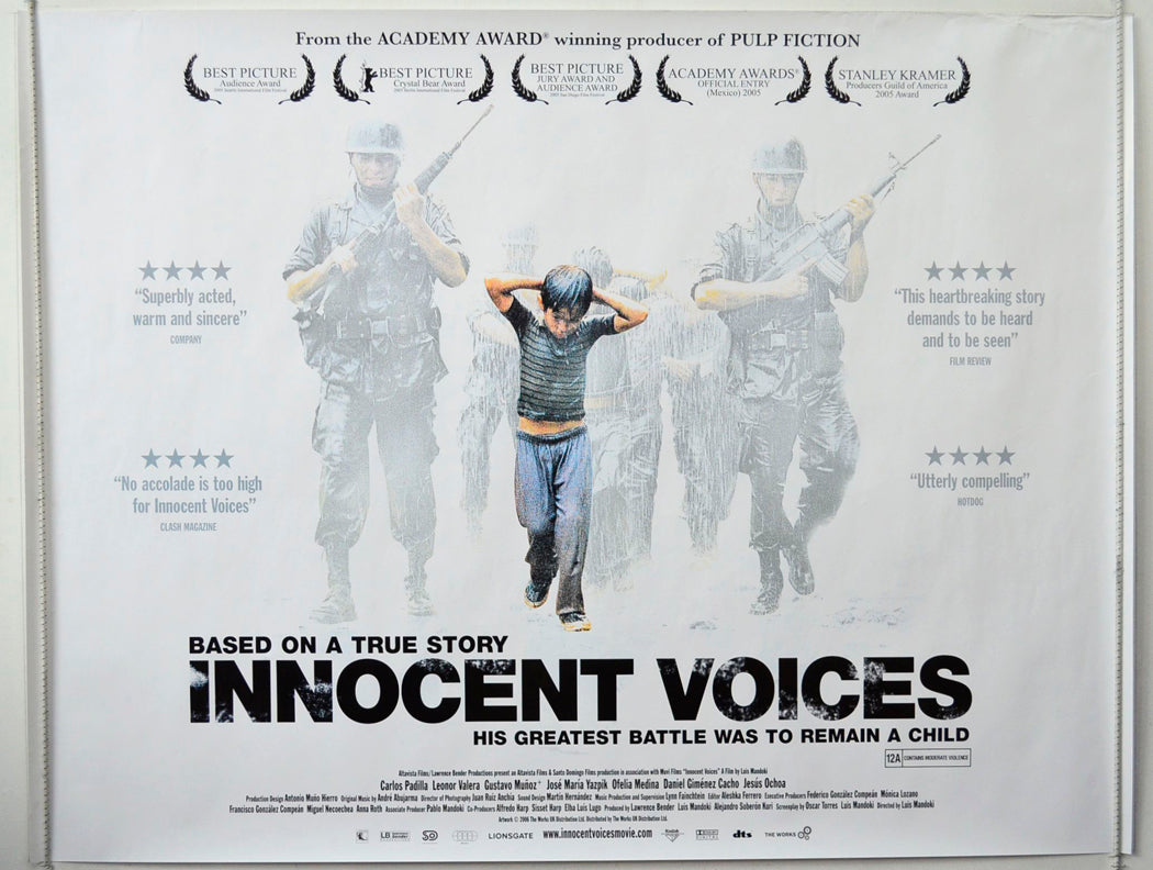 Innocent Voices  (a.k.a. Voces inocentes)   Original British Quad Poster - Movie Poster