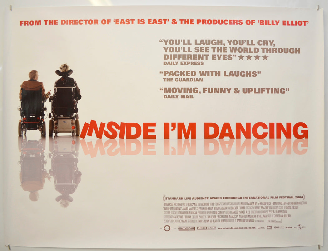 Inside I'm Dancing Original Quad Poster - Film Poster - Movie Poster