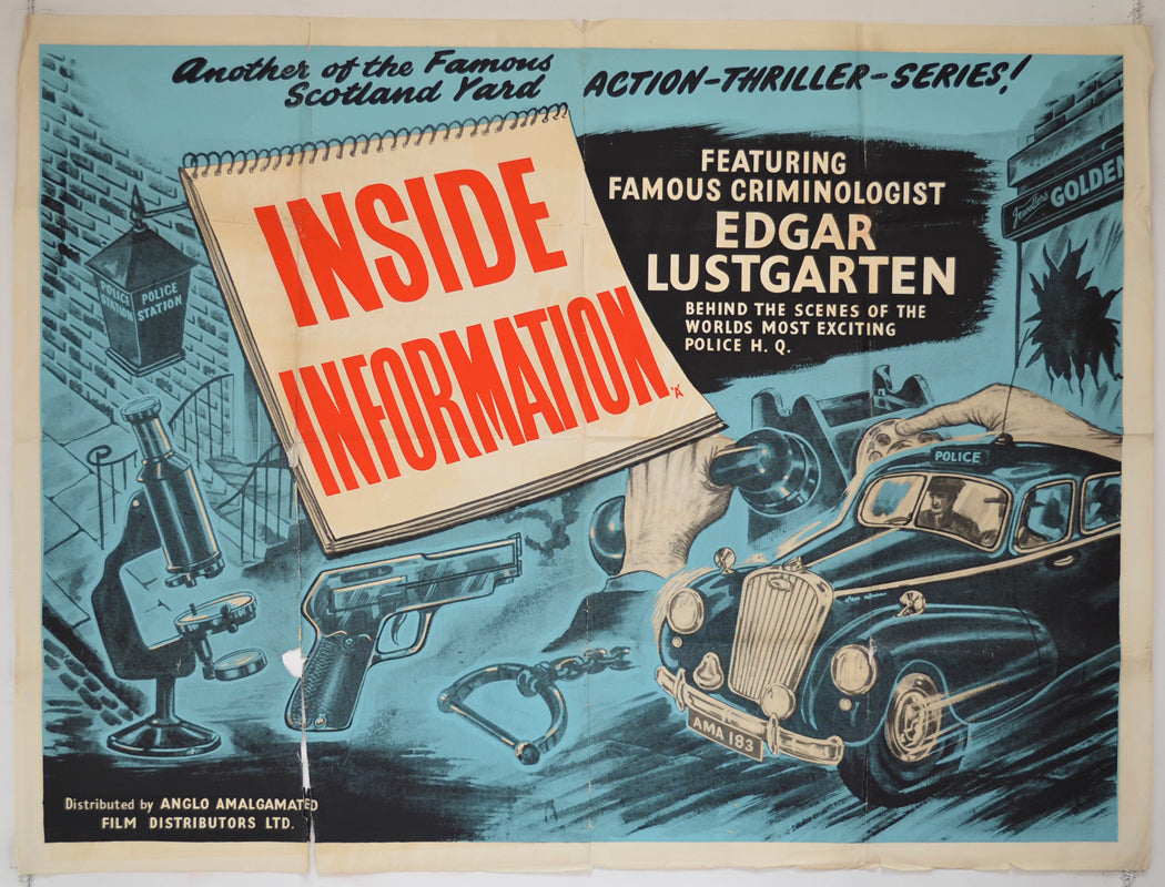 Inside Information  (Scotland Yard Series)   Original Quad Poster - Film Poster - Movie Poster  