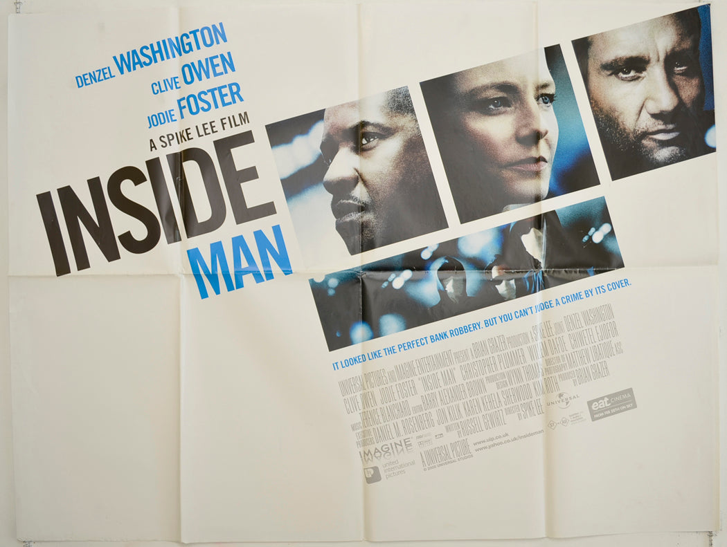 Inside Man   Original Quad Poster - Film Poster - Movie Poster 