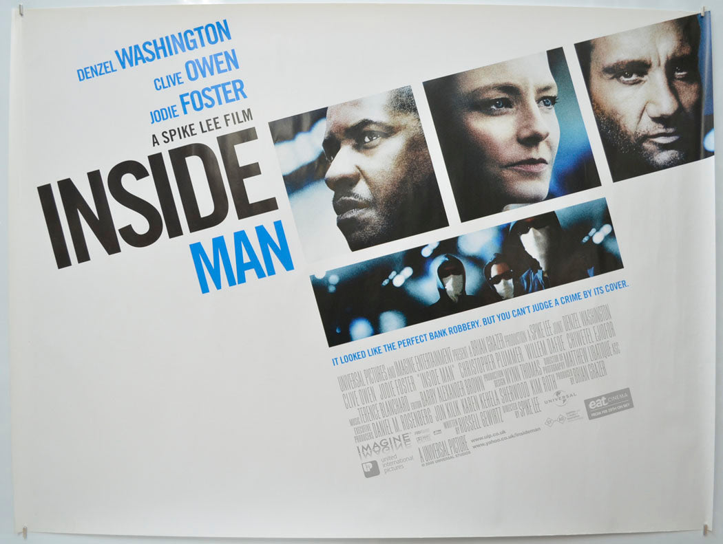 Inside Man  Original Quad Poster - Film Poster - Movie Poster